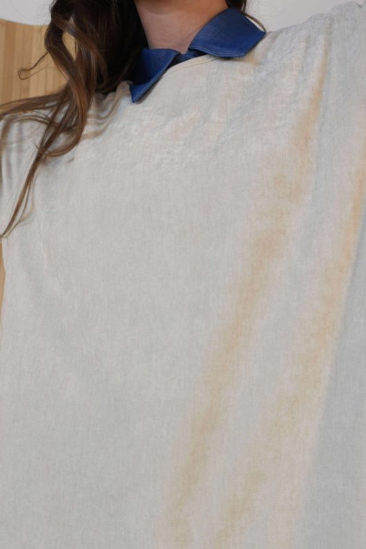 Drift Stretch Velour Top Stone